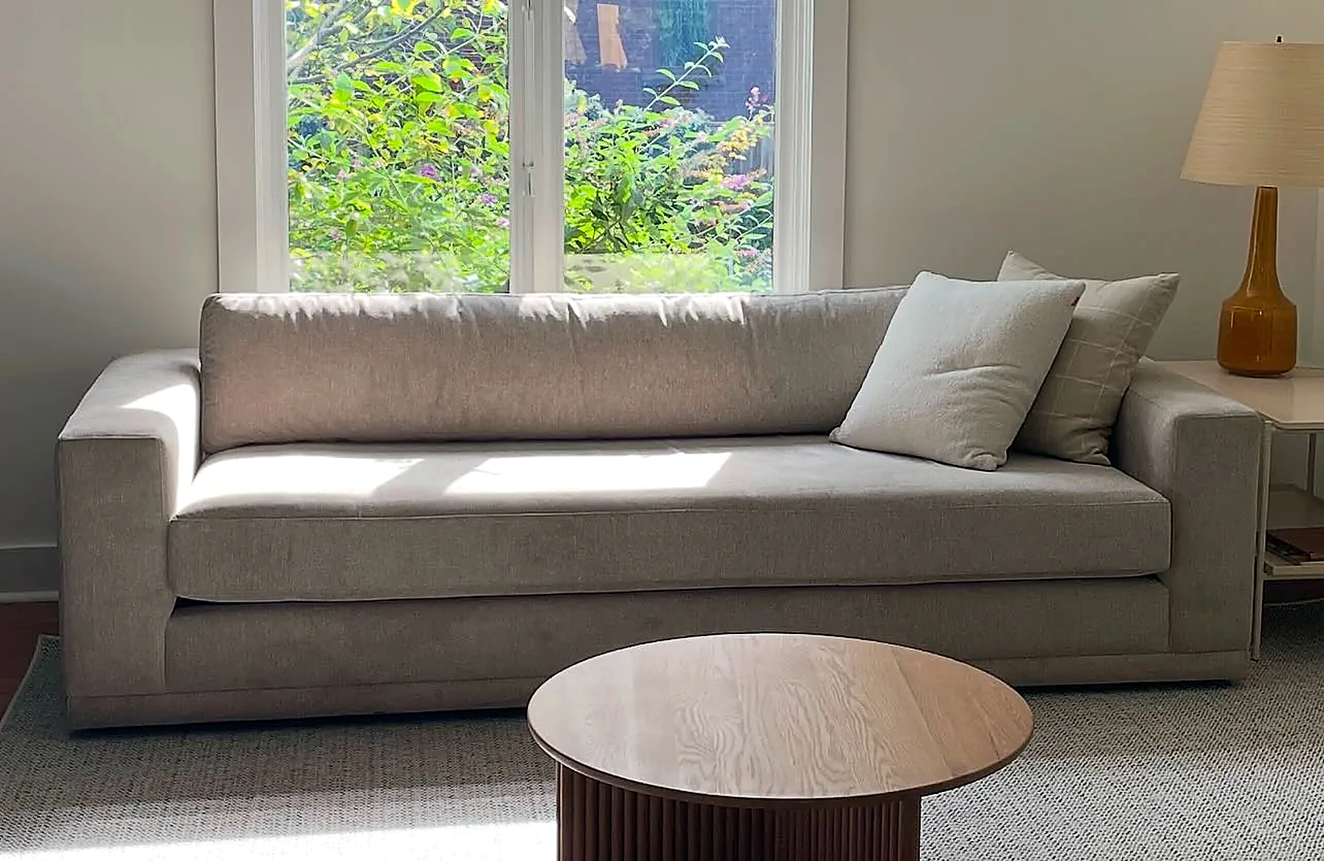 Sofa showcased by AVI Furniture